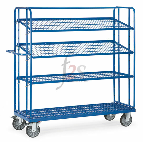 Chariot haut à plateaux inclinables